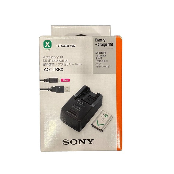 Sony Lithium Ion ACC-TRBX‎ Battery Charger Kit Micro Chord New In A Box